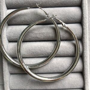 ✨18K Silver Hoop Earrings